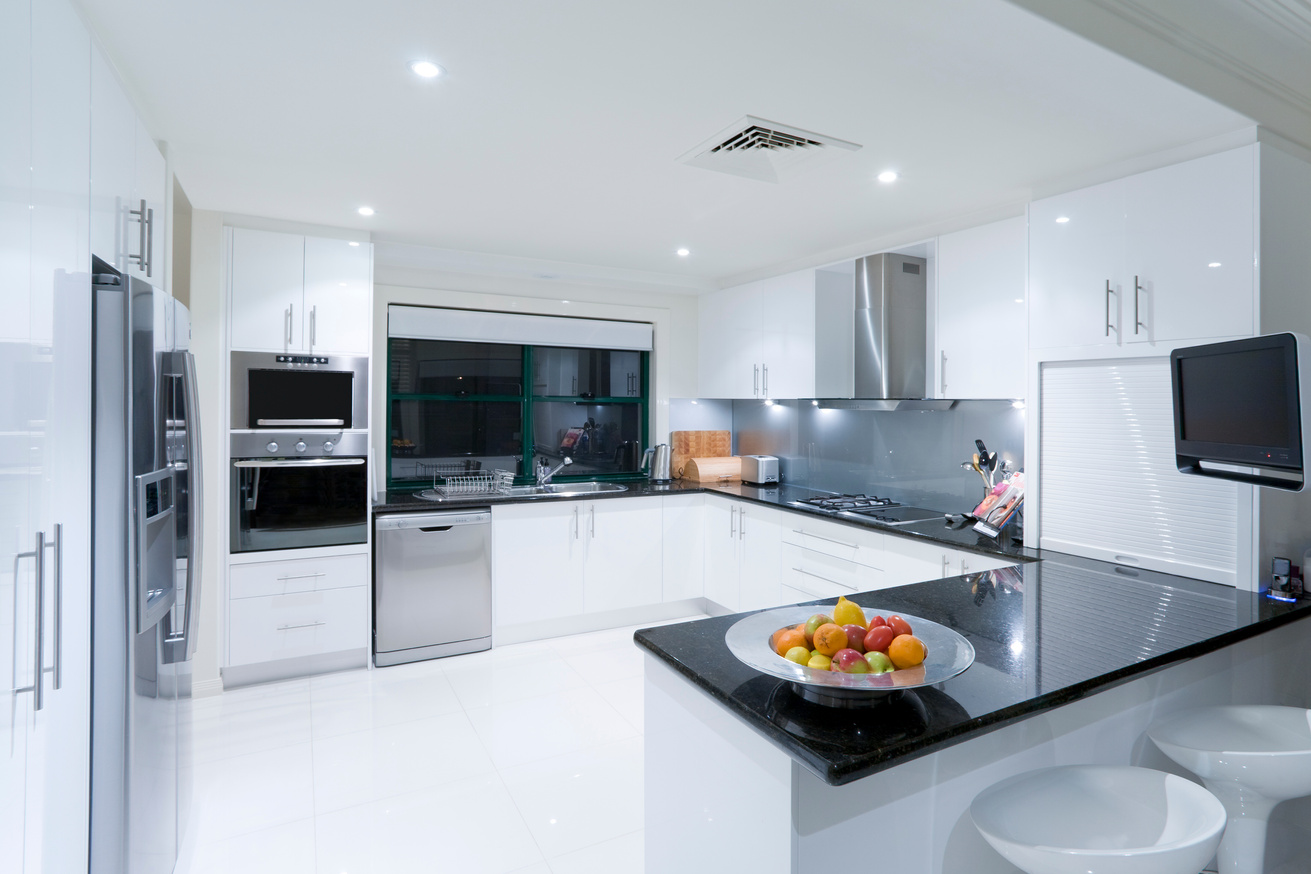 Modern Kitchen in Luxury Mansion